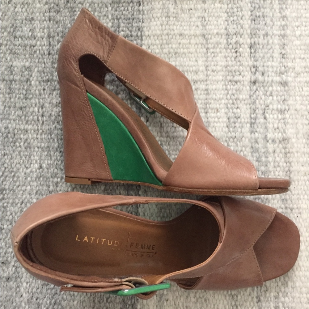 Leather italian shoes.